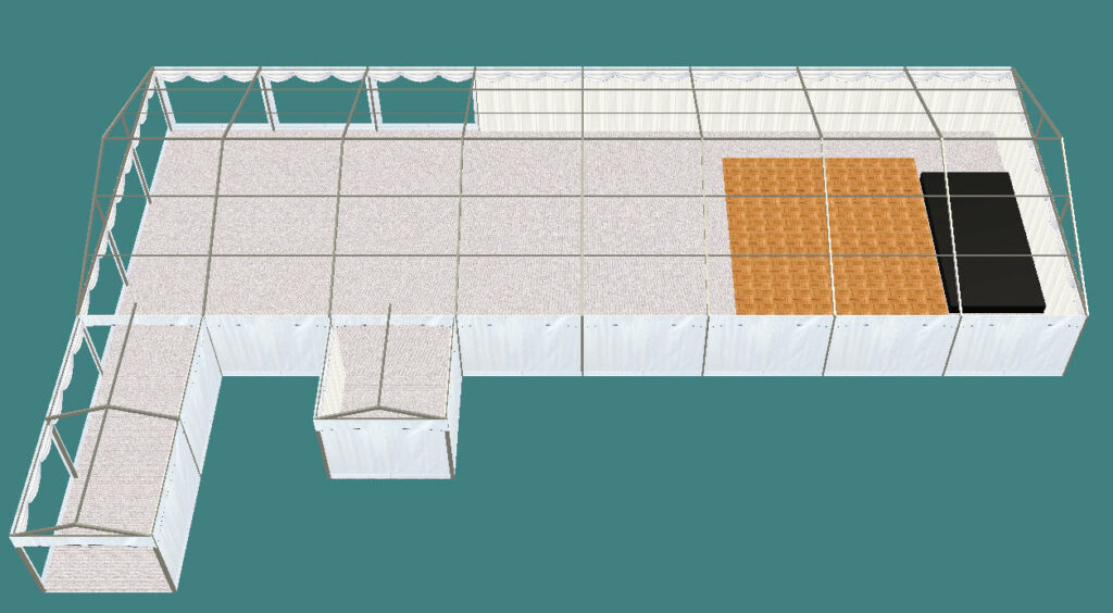 Empty Marquee Layout Example