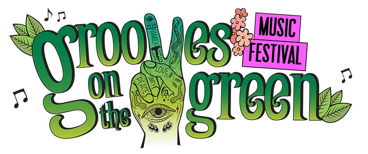 Grooves on the green logo